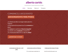 Tablet Screenshot of hablasconalberto.com